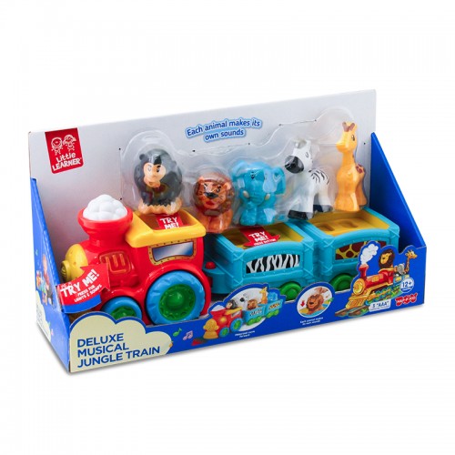 Hap-P-Kid Little Learner Musical Safari Train Set | 12 months+